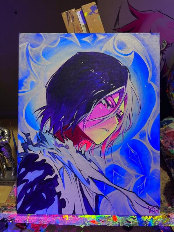 Rukia Painting Glows (11in x 14in)