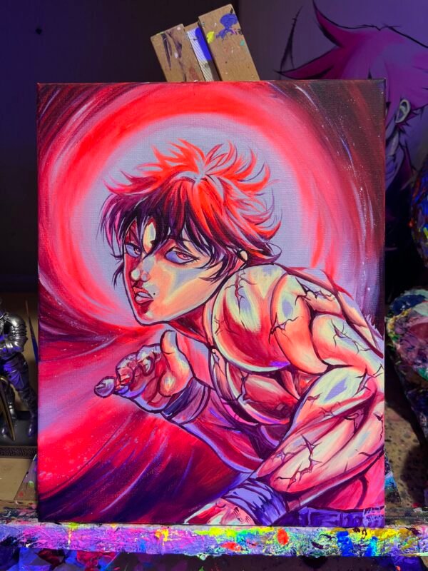 Baki Painting Glows (11in x 14in)