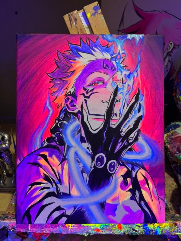 Sukuna Painting Glows (11in x 14in)