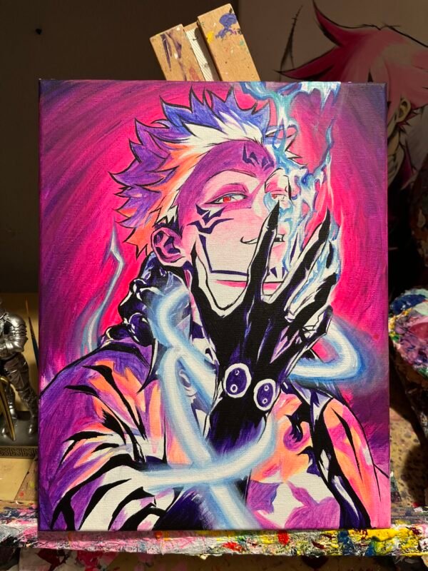 Sukuna Painting Glows (11in x 14in) - Image 2