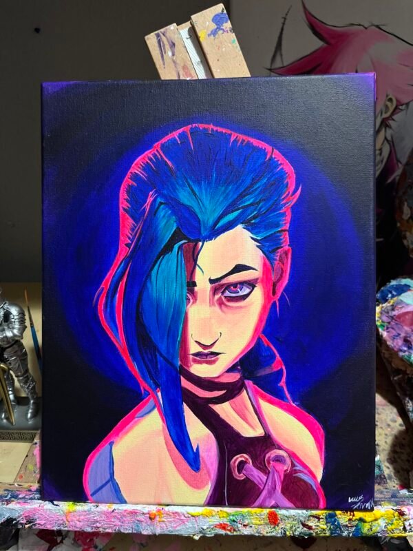 Jinx Painting Glows (11in x 14in) - Image 2