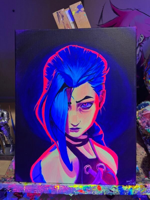 Jinx Painting Glows (11in x 14in)