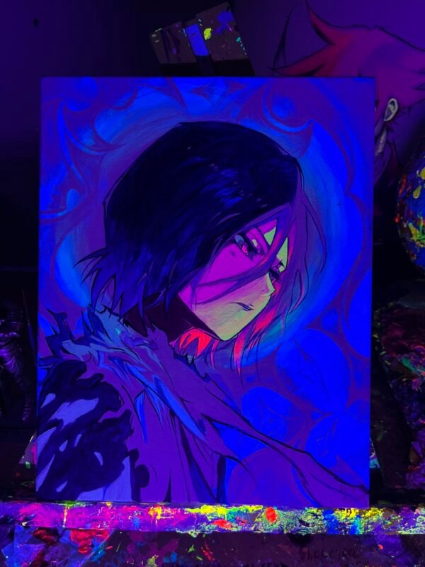 Rukia Painting Glows (11in x 14in) - Image 4