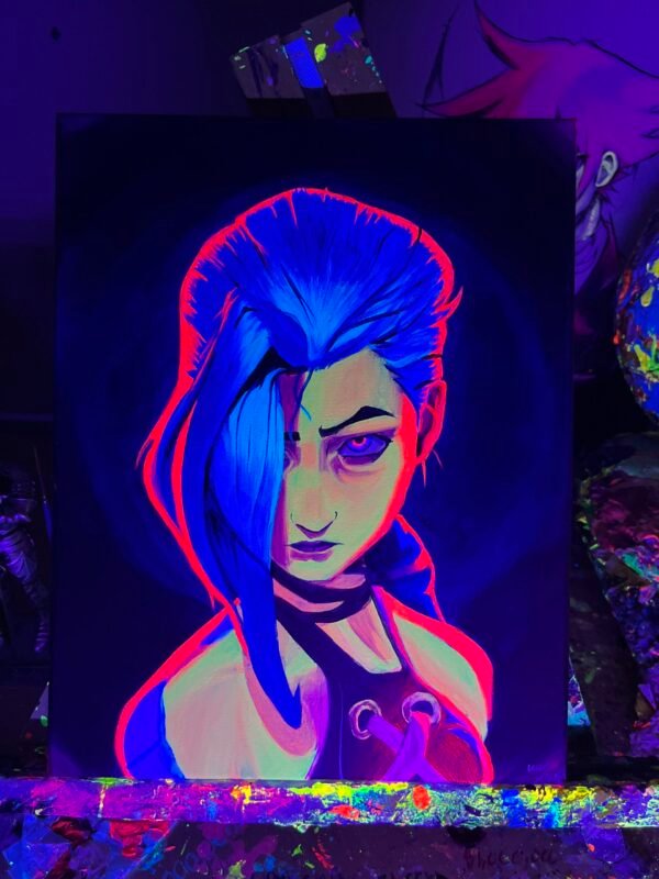 Jinx Painting Glows (11in x 14in) - Image 4
