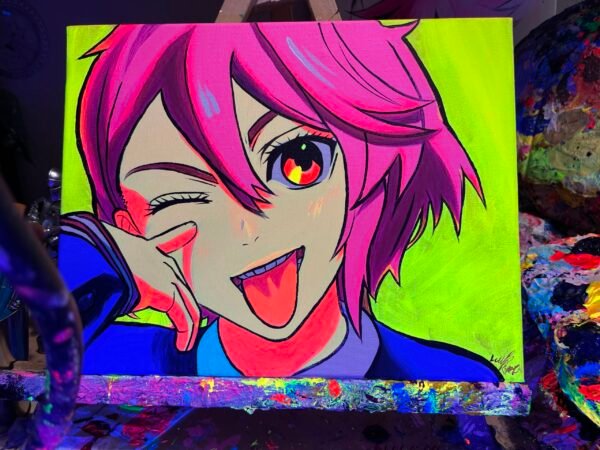 Aira Tongue Painting Glows (11in x 14in)