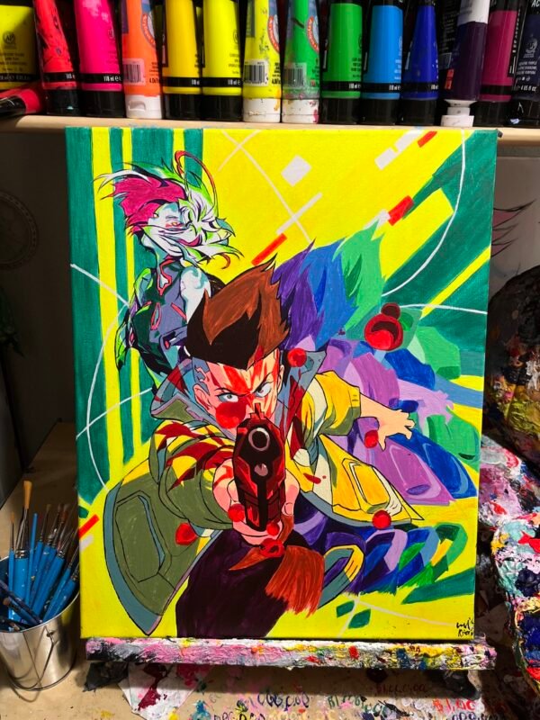 Cyber Punk Painting Glows (14in x 20in) - Image 2