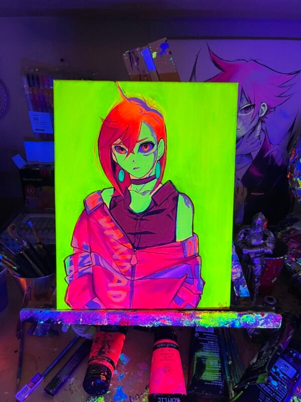 Momo Painting Glows (11in x 14in) - Image 4