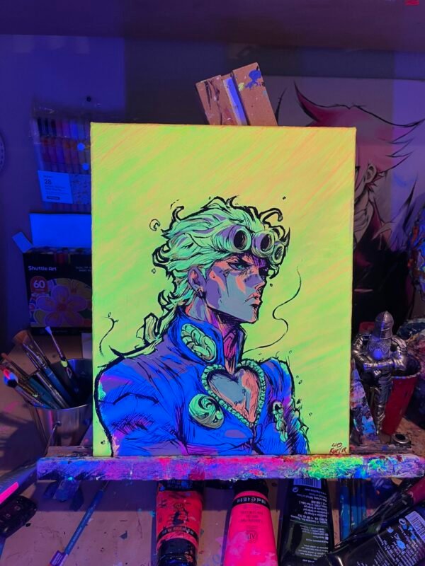 Giorno Painting Glows (11in x 14in)