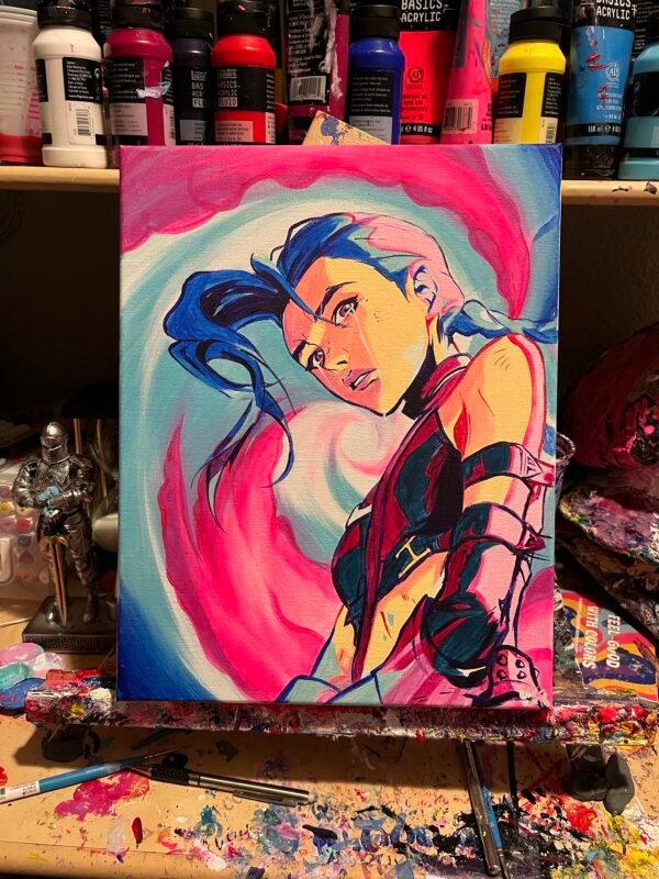 Jinx Painting Glows (11in x 14in) - Image 2