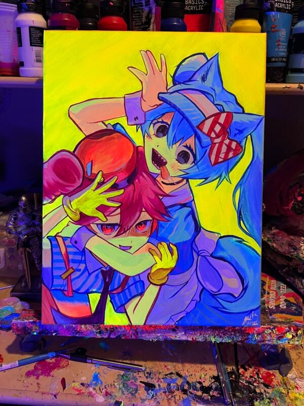 Mesmerizer Miku Painting Glows (12in x 16in)