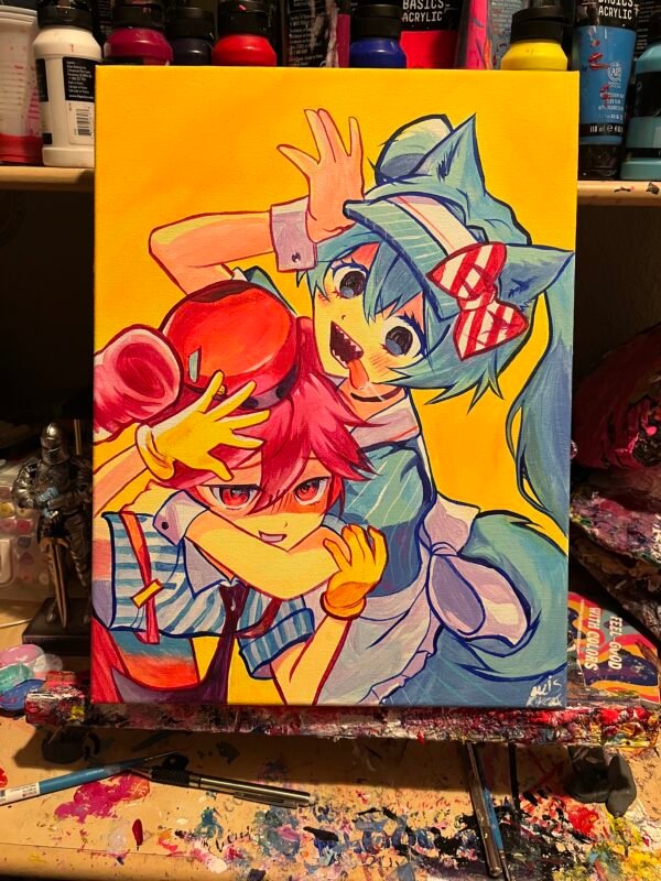 Mesmerizer Miku Painting Glows (12in x 16in) - Image 2