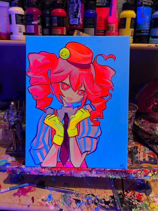 Kasane Teto Painting Glows (11in x 14in)