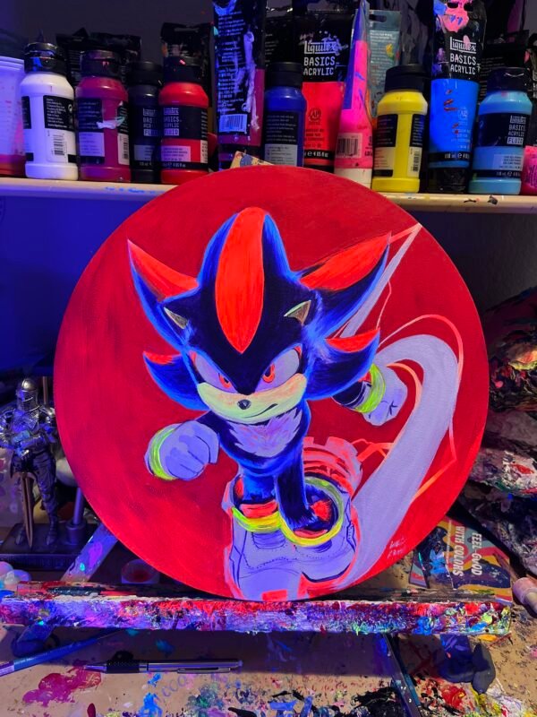 Shadow Painting Glows (11in circle)
