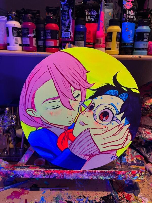 Aira Okarun Painting Glows (11in circle)