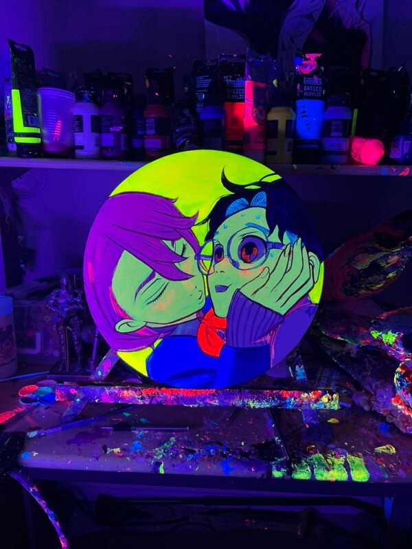 Aira Okarun Painting Glows (11in circle) - Image 4