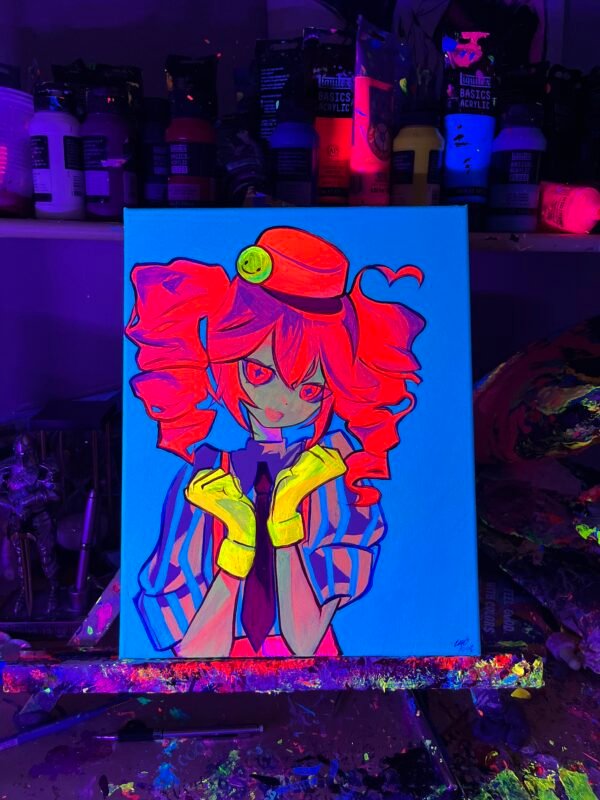 Kasane Teto Painting Glows (11in x 14in) - Image 4
