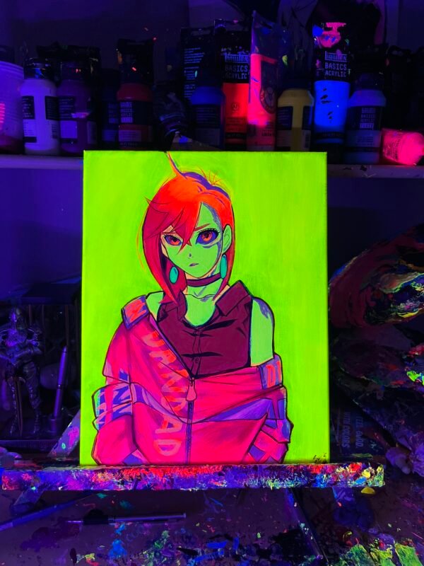 Momo Painting Glows (11in x 14in) - Image 4