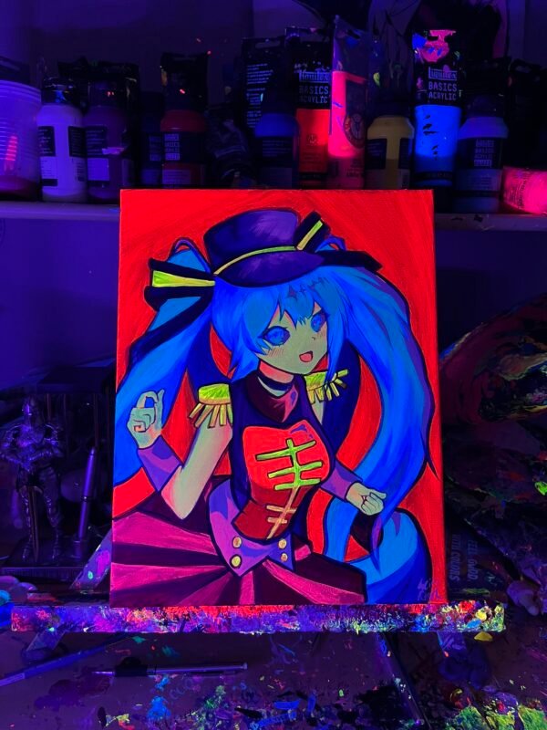 Candy Cookie Miku Painting Glows (11in x 14in) - Image 4