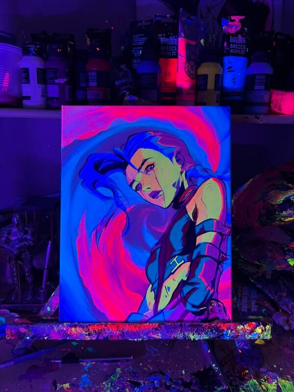 Jinx Painting Glows (11in x 14in) - Image 4