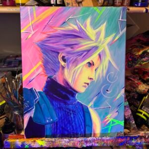 Cloud Painting Glows (11in x 14in)