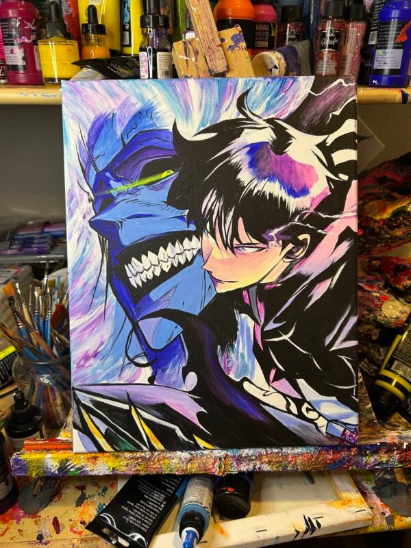 Solo leveling Painting Glows (11in x 14in) - Image 2