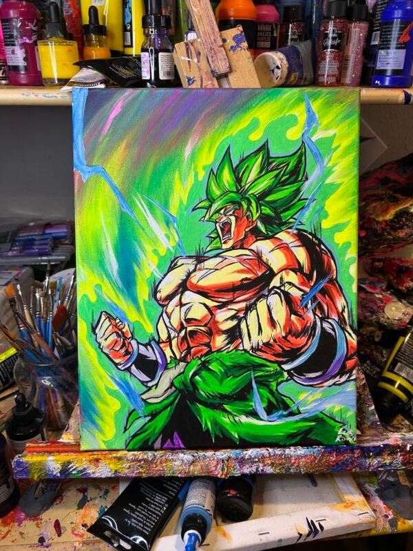 Broly Painting Glows (11in x 14in) - Image 2