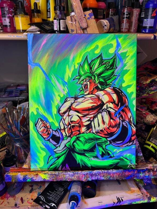 Broly Painting Glows (11in x 14in)