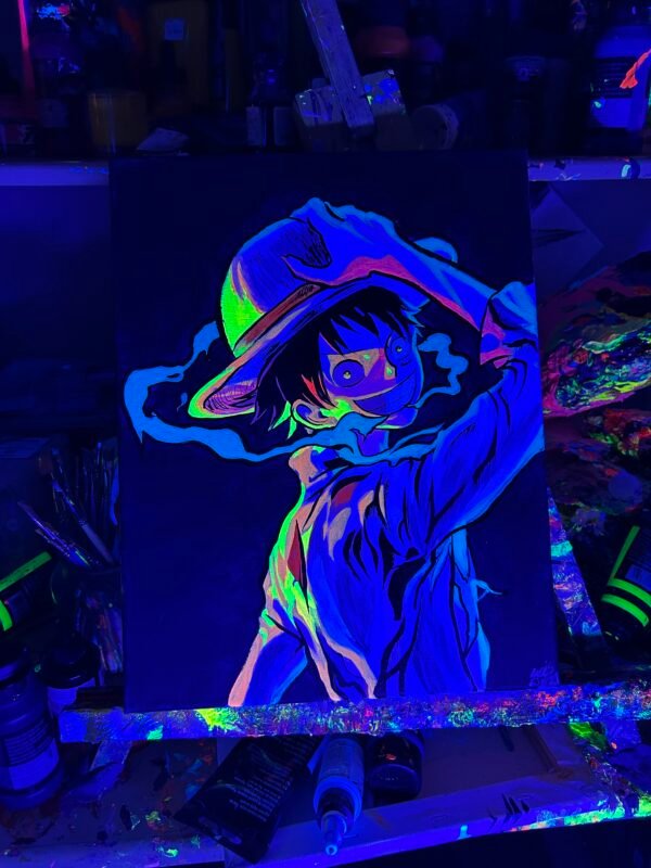 Luffy Painting Glows (11in x 14in) - Image 4