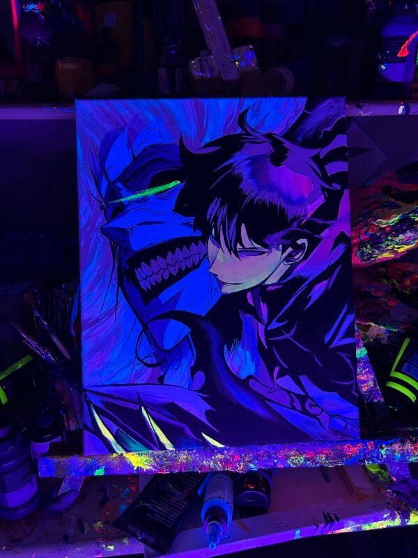 Solo leveling Painting Glows (11in x 14in) - Image 4