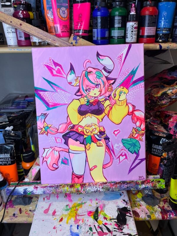 Varesa Painting Glows (11in x 14in)