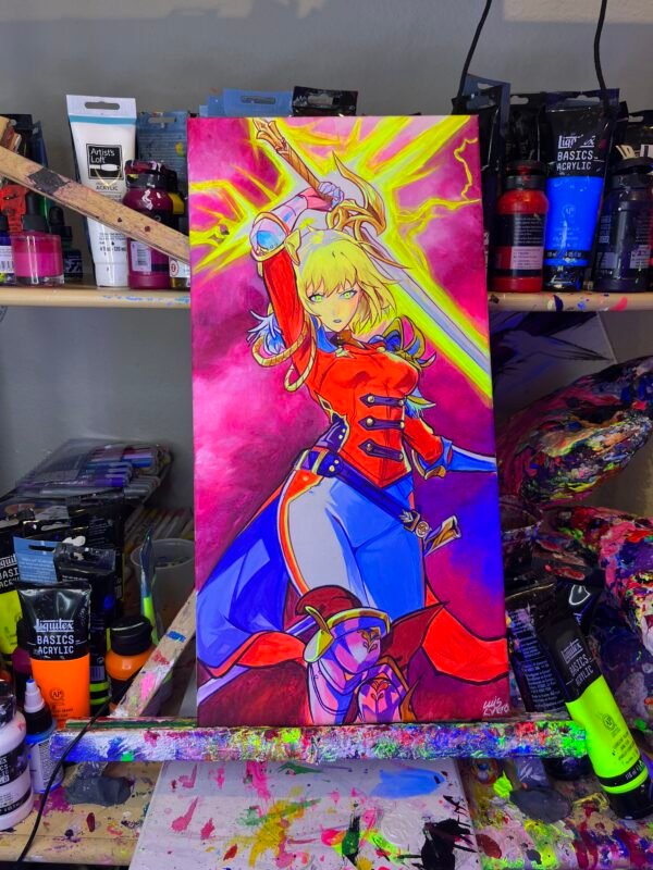 Solo leveling Painting Glows (20in x 10in)