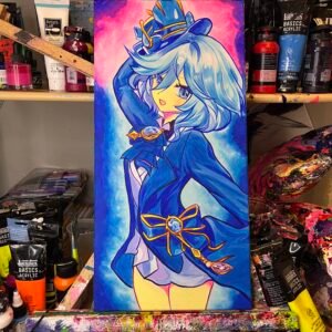 Furina Painting Glows (20in x 10in)