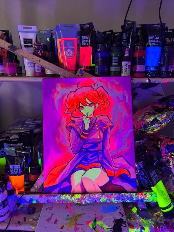 Kasane Teto Painting Glows (11in x 14in) - Image 4