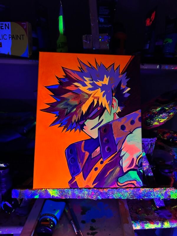 Bakugo Painting Glows (11in x 14in) - Image 4