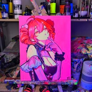 Kasane Maid Painting Glows (11in x 14)