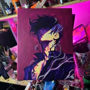Sung Jin Woo Painting Glows (11in x 14)