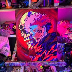 Sukuna Painting Glows (11in x 14)