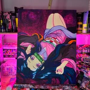 Nezuko Painting Glows (20in x 16)