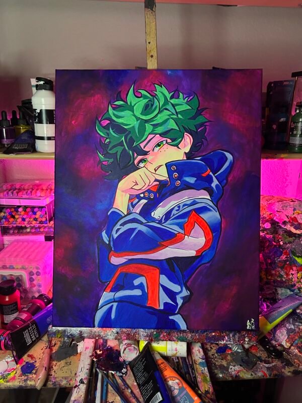 Deku Painting Glows (20in x 16)