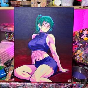 Maki Painting Glows (11in x 14)
